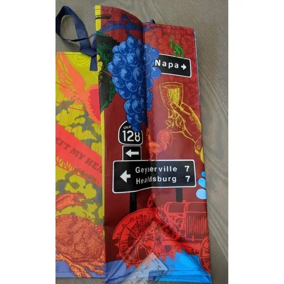 2 Trader Joe's Reusable Shopping Grocery Bags Lot San Francisco California - Picture 6 of 7